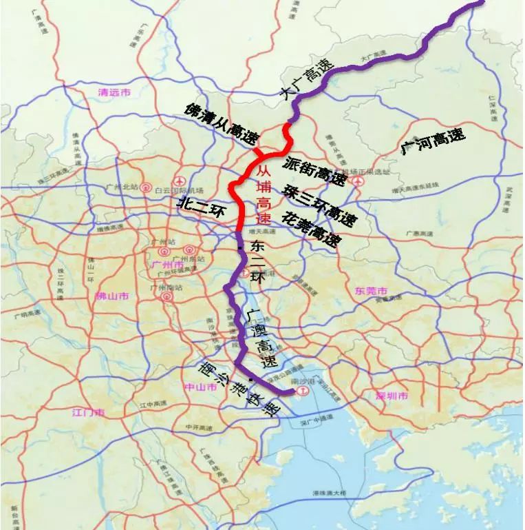 从化至黄埔高速公路图片